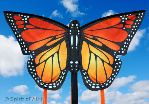 Spirit Of Air, Small Monarch Butterfly - Red, Single Line Kite