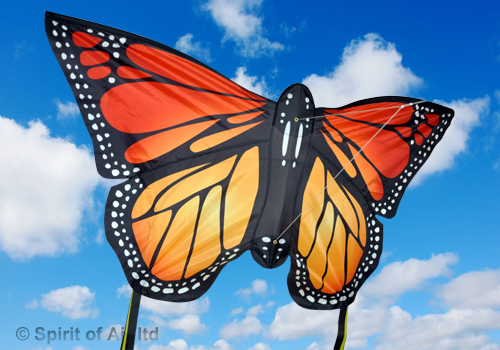 Spirit Of Air, Large Monarch Butterfly - Red, Single Line Kite