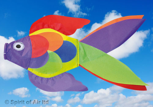 Spirit of Air - Neon Fish Windsock - Purple